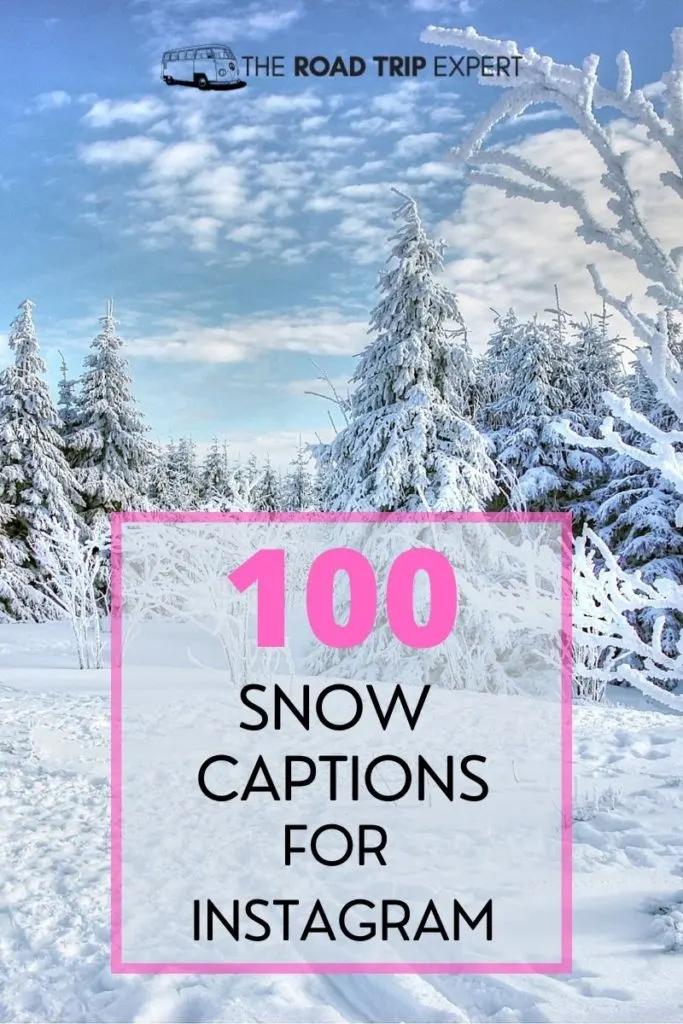 Snow Captions for Instagram pinterest pin