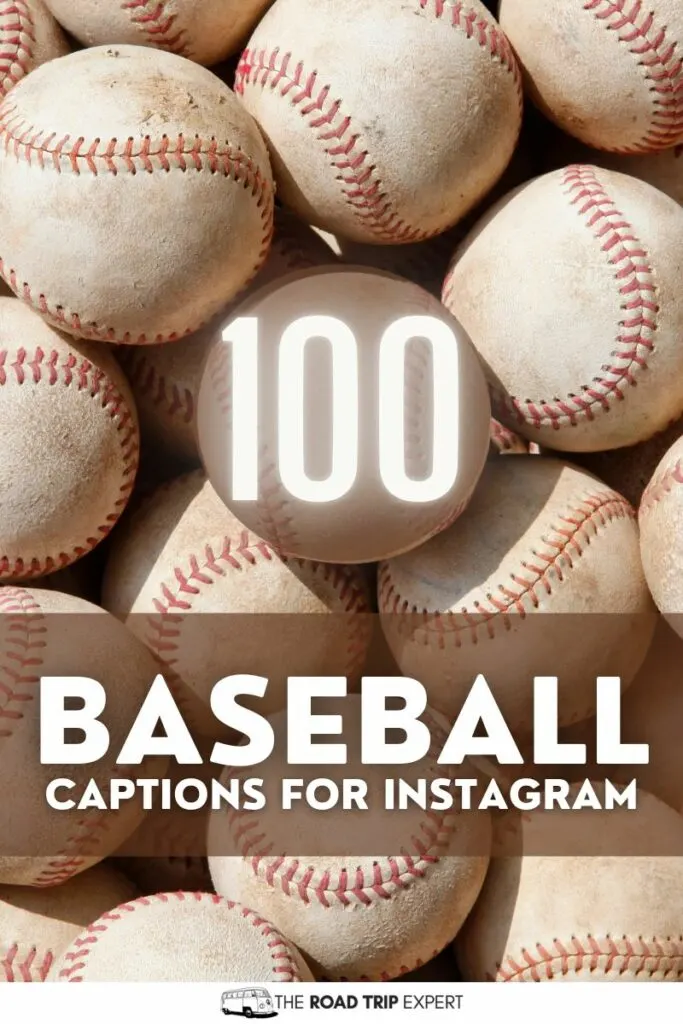 Baseball Captions for Instagram pinterest pin