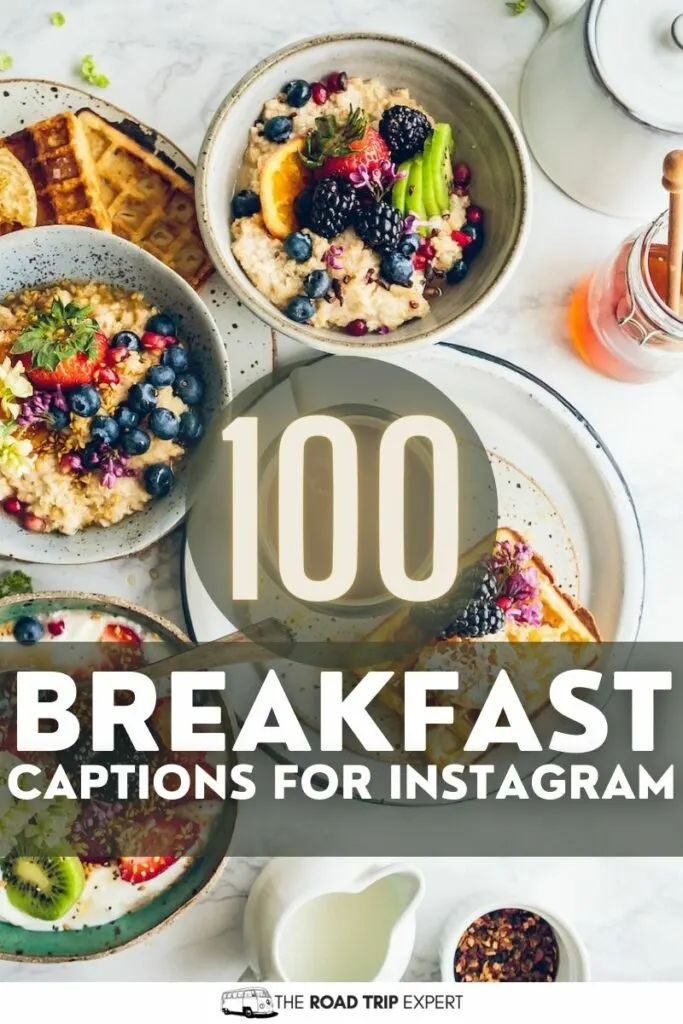 Breakfast Captions for Instagram pinterest pin