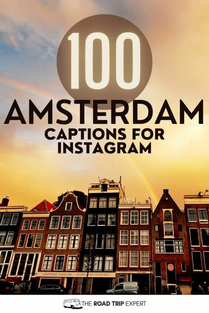 Amsterdam Captions for Instagram pinterest pin