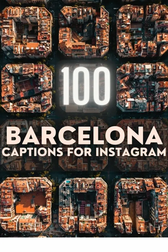 Barcelona Captions for Instagram pinterest pin