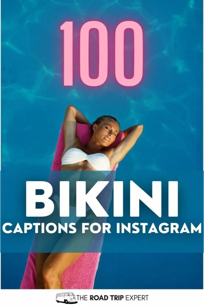 Bikini Selfie Captions for Instagram pinterest pin