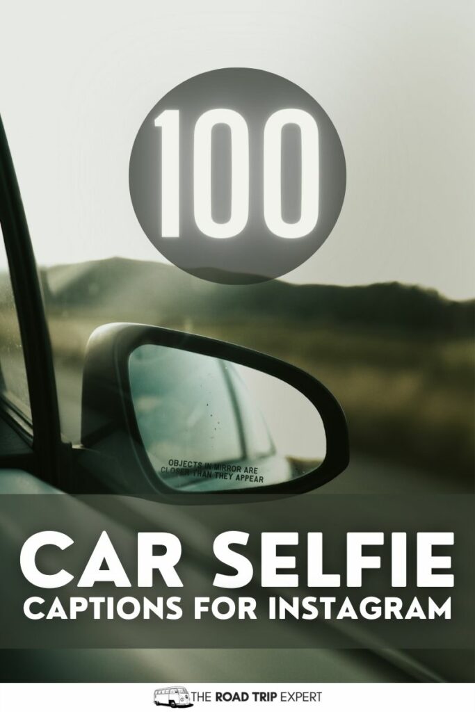 Car Selfie Captions for Instagram pinterest pin