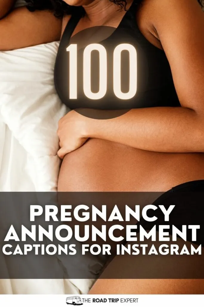 Pregnancy Announcement Captions for Instagram pinterest pin