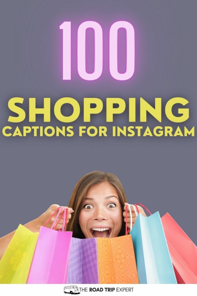 Shopping Captions for Instagram pinterest pin