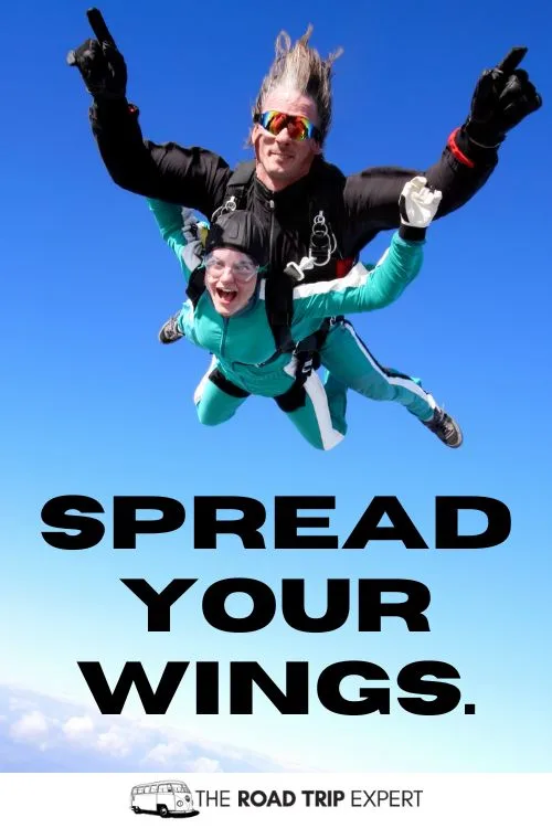 Skydiving Captions