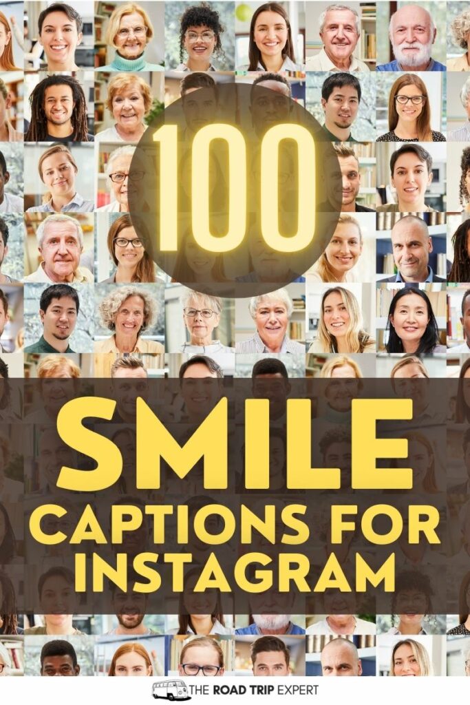 Smile Captions for Instagram pinterest pin