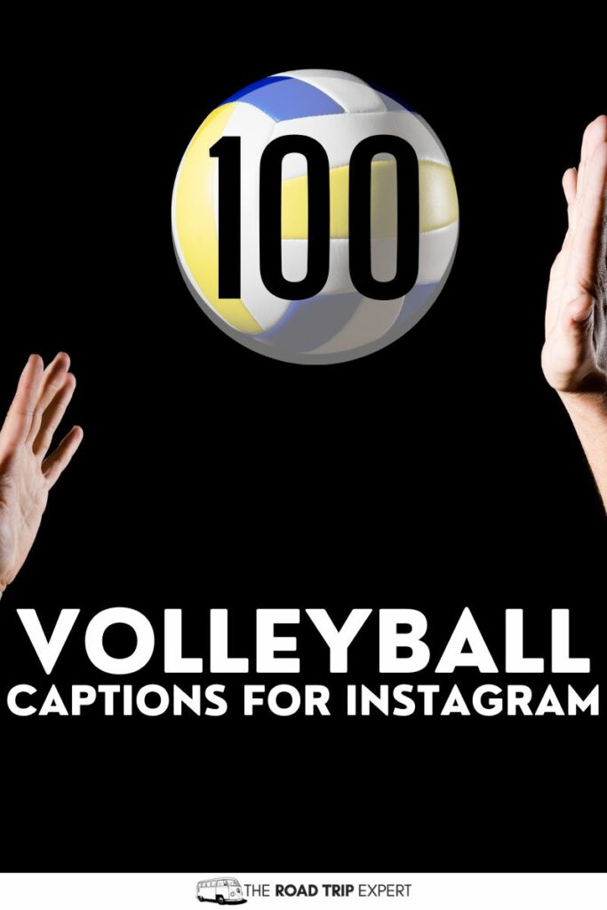 Volleyball Captions for Instagram pinterest pin
