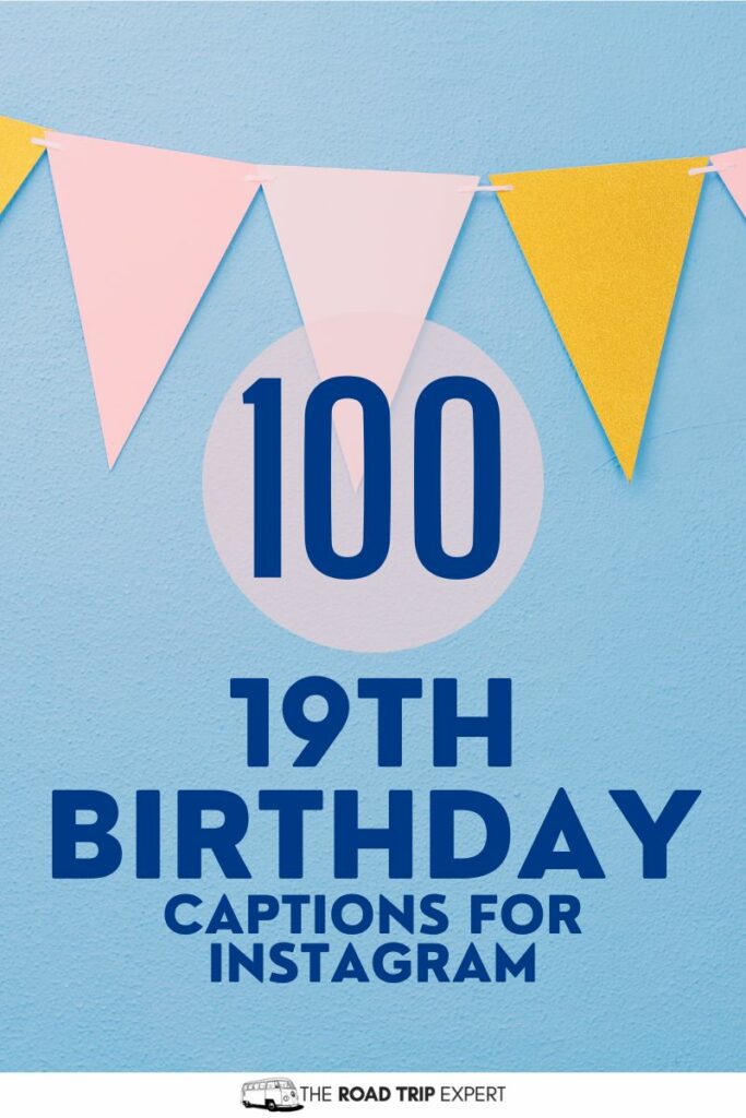 19th Birthday Captions for Instagram pinterest pin
