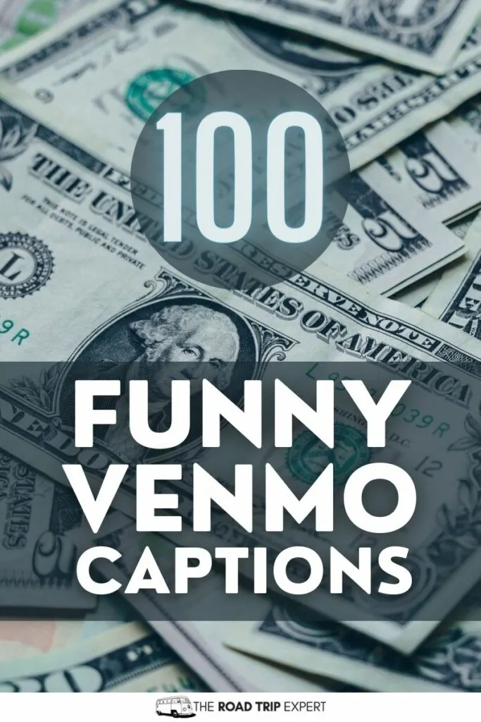 Funny Venmo Captions pinterest pin
