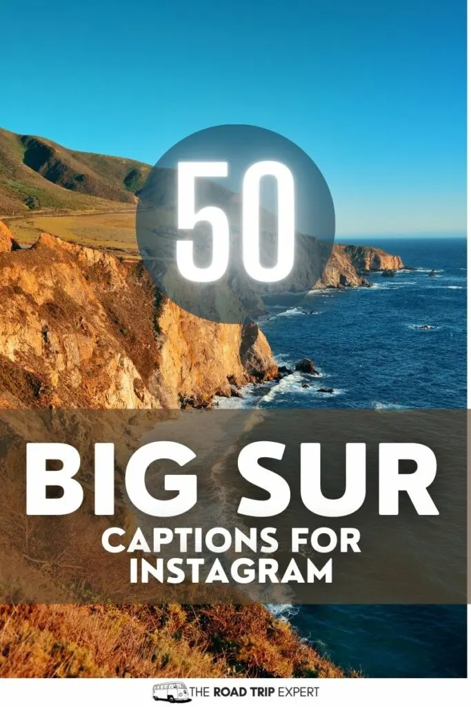 Big Sur Captions for Instagram pinterest pin