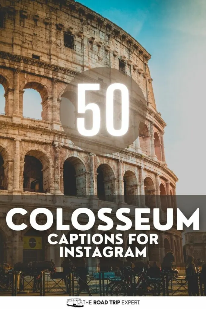 Colosseum Captions for Instagram pinterest pin