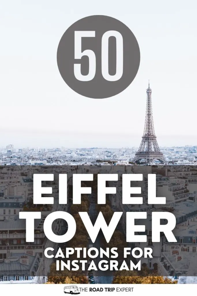 Eiffel Tower Captions for Instagram pinterest pin