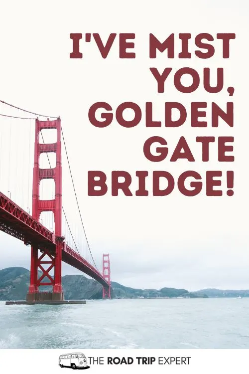 Golden Gate Bridge Puns for Instagram