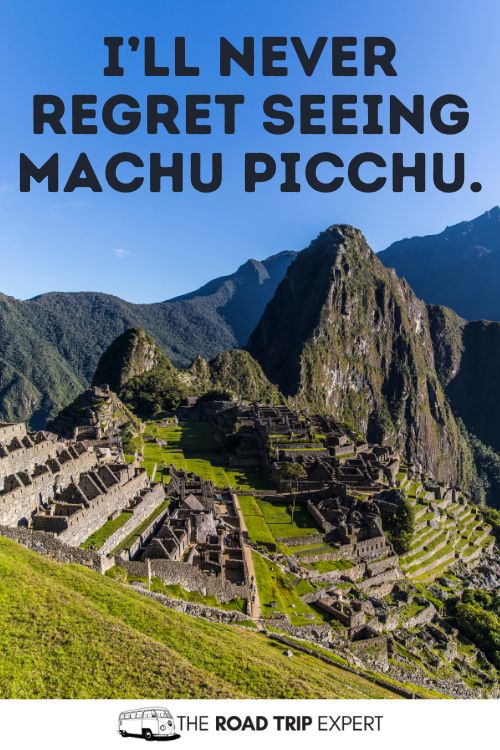 Machu Picchu Instagram Captions