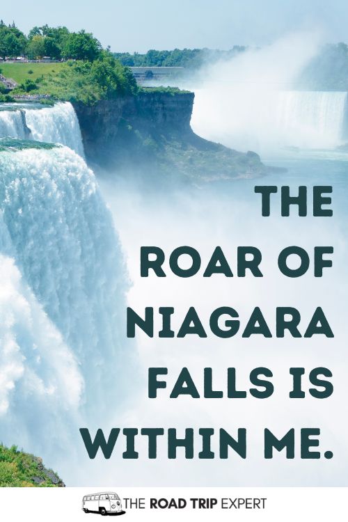 Niagara Falls Instagram Captions