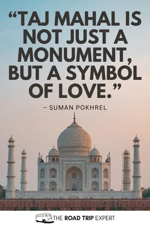 Taj Mahal Quotes for Instagram