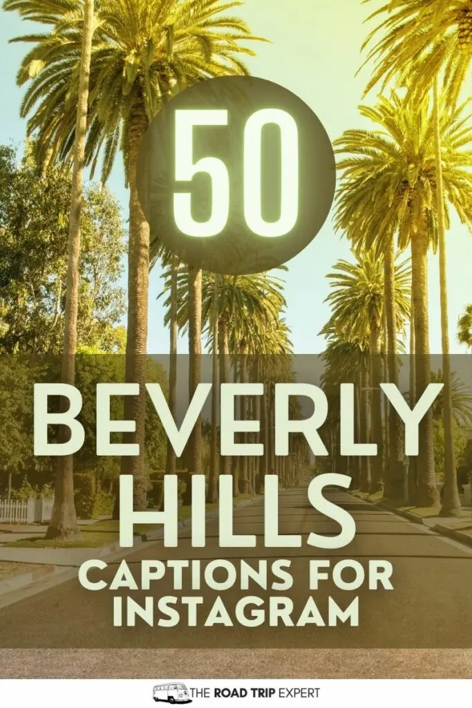 Beverly Hills Captions for Instagram pinterest pin