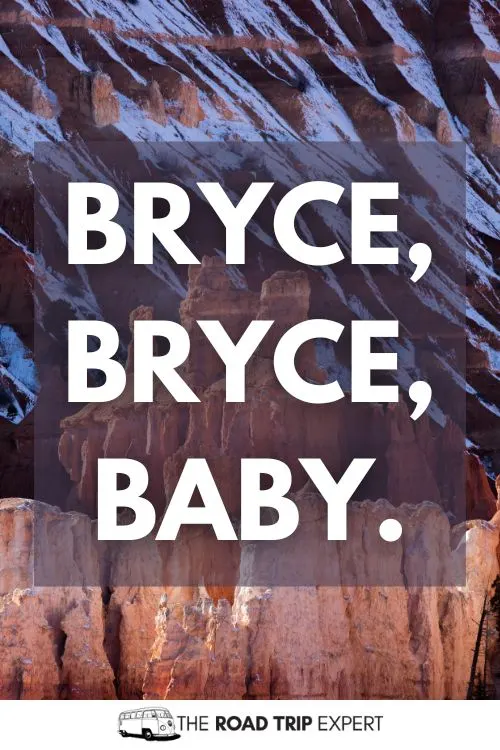 Bryce Canyon Puns for Instagram