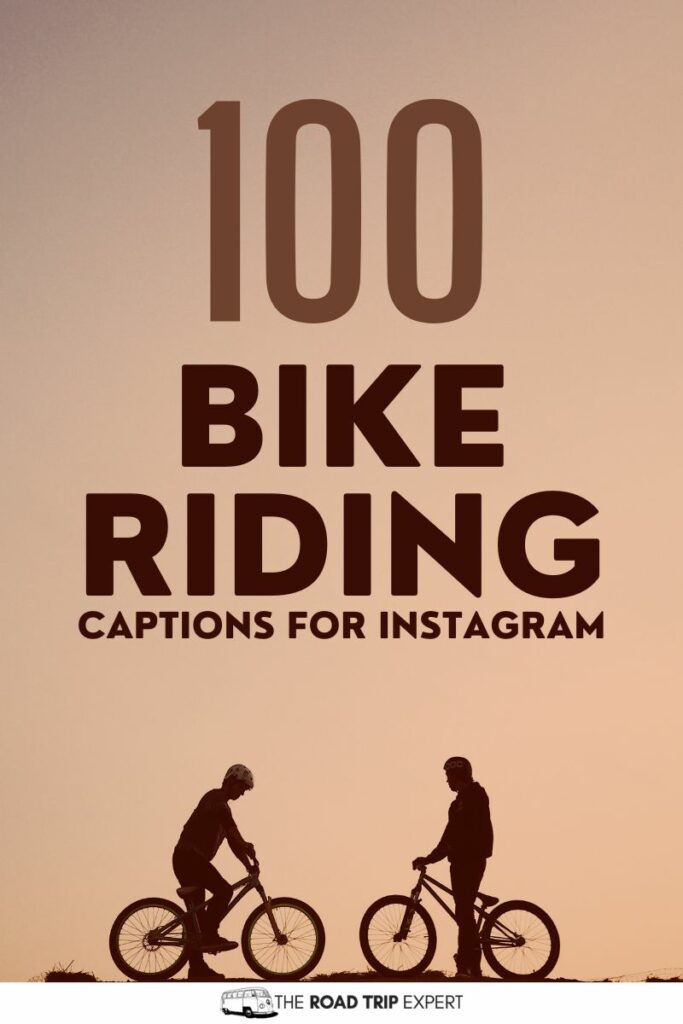 Bike Riding Captions for Instagram pinterest pin
