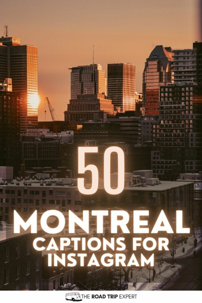 Montreal Captions for Instagram pinterest pin