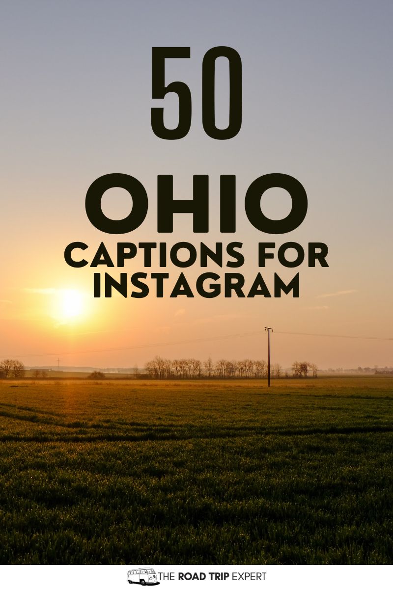 Ohio Captions for Instagram pinterest pin