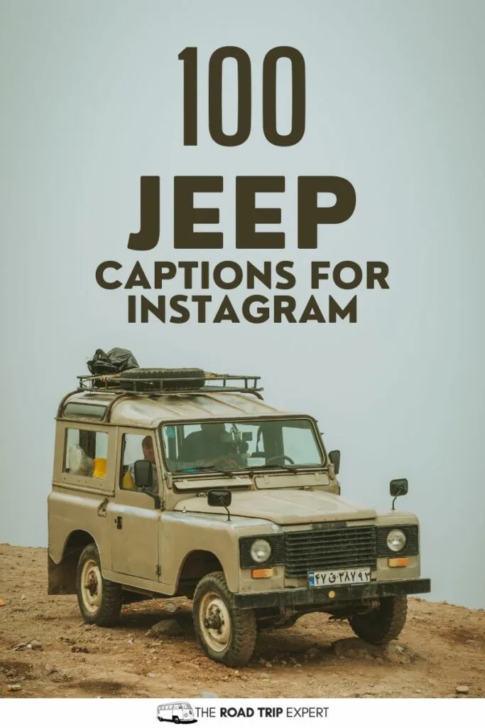 Jeep Captions for Instagram pinterest pin