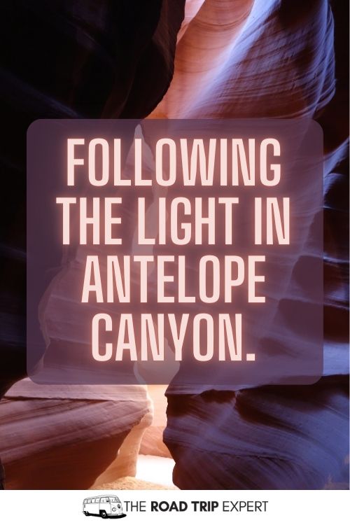 Antelope Canyon Captions for Instagram