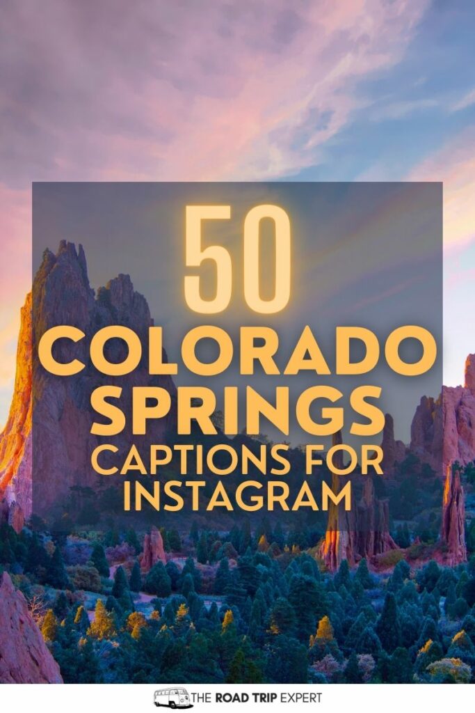 Colorado Springs Captions for Instagram pinterest pin