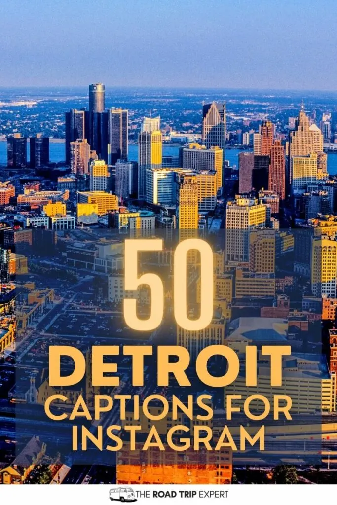 Detroit Captions for Instagram pinterest pin
