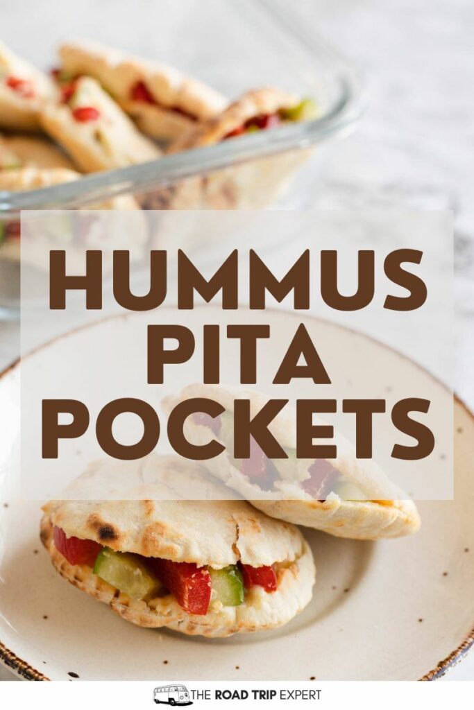 Hummus Pita Pockets Pinterest pin