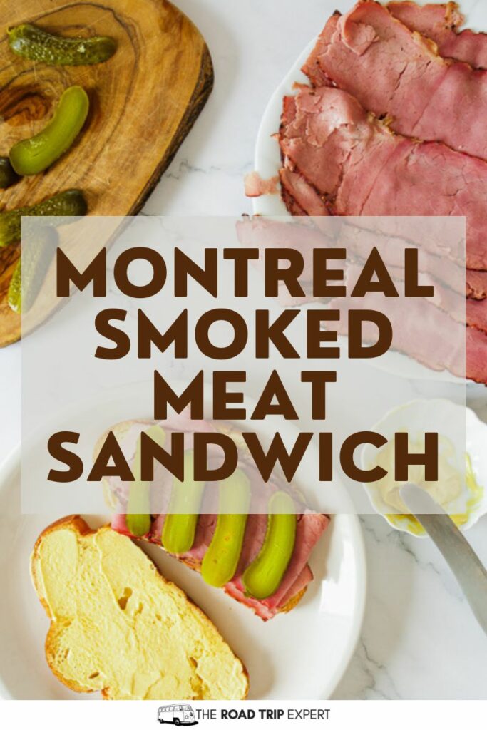 Montreal Smoked Meat Sandwich Pinterest pin