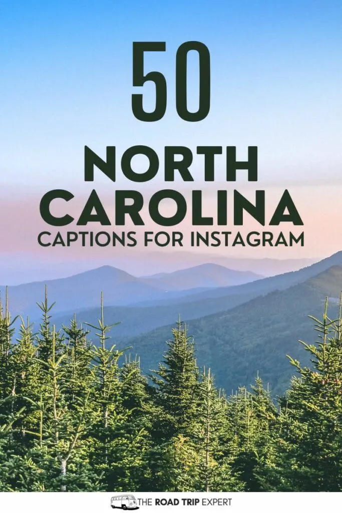 North Carolina Captions for Instagram pinterest pin
