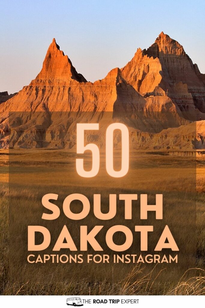South Dakota Captions for Instagram pinterest pin