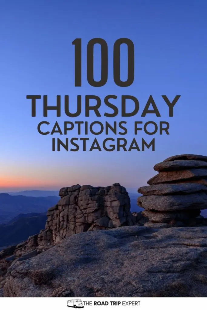 Thursday Captions for Instagram pinterest pin