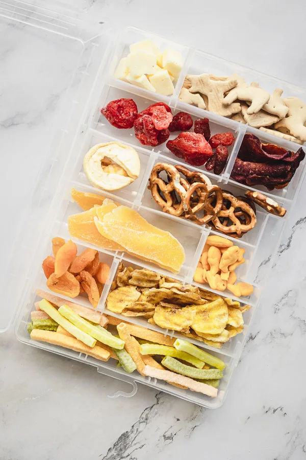 Travel Snackle Box for Kids, open