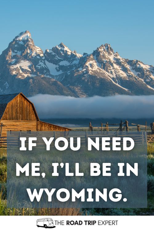Wyoming Captions for Instagram