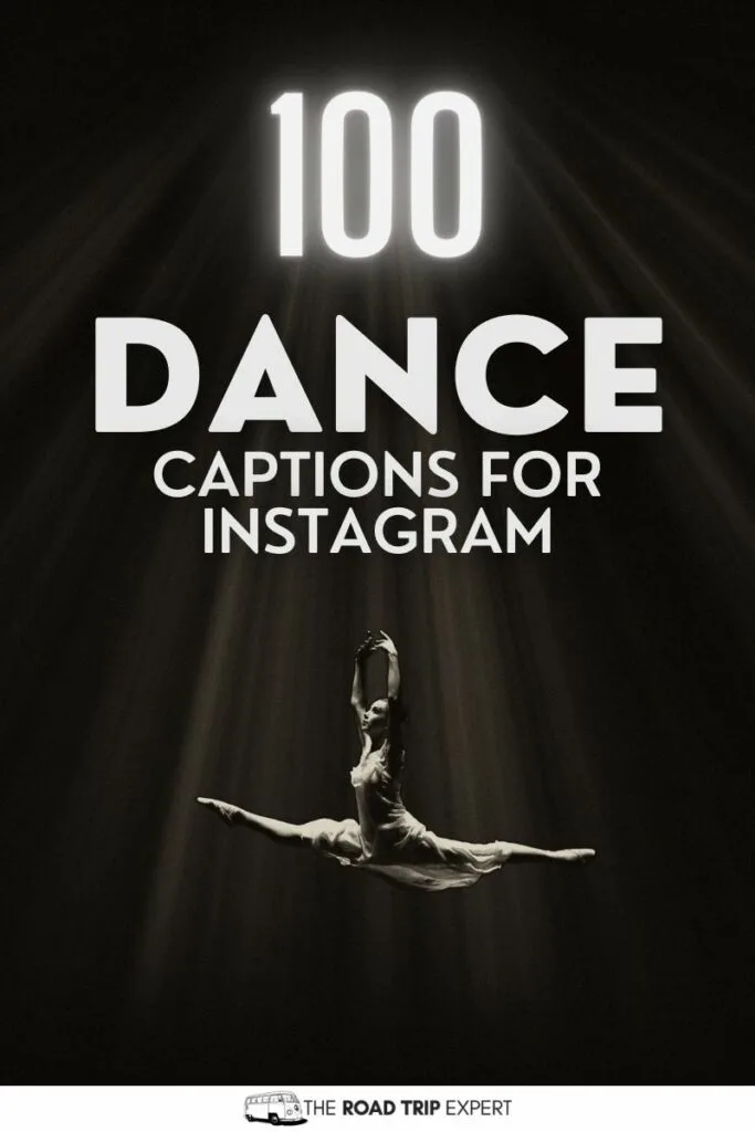 Dance Captions for Instagram pinterest pin