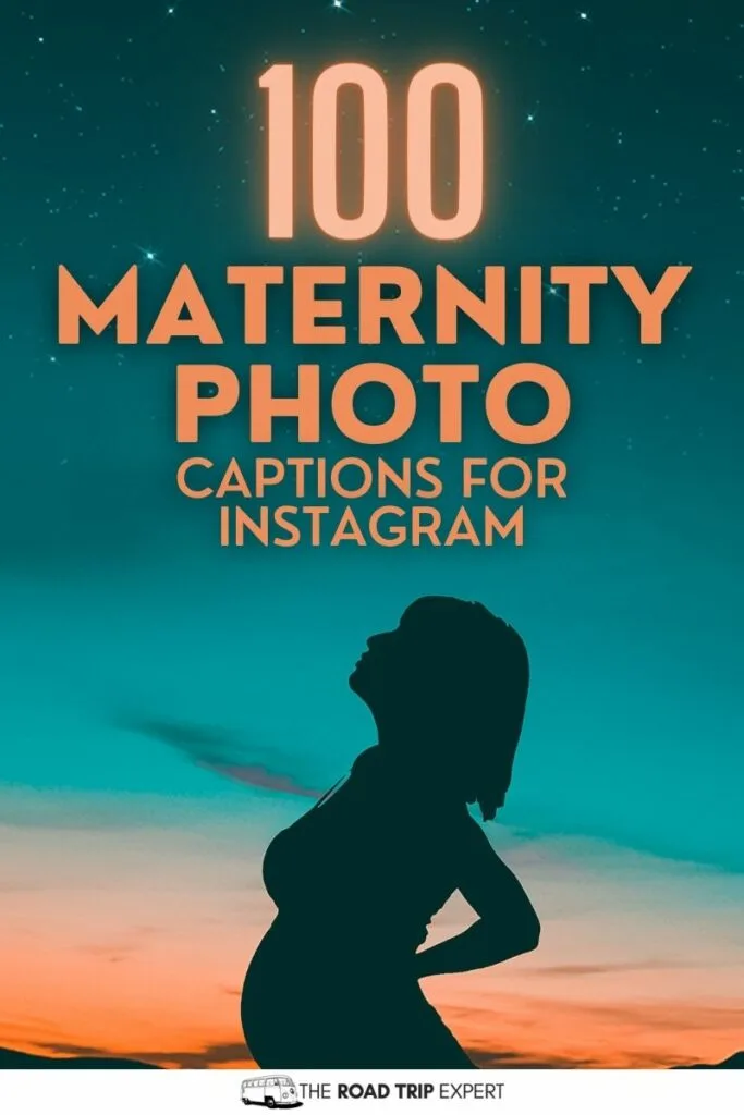 Maternity Photo Captions for Instagram pinterest pin