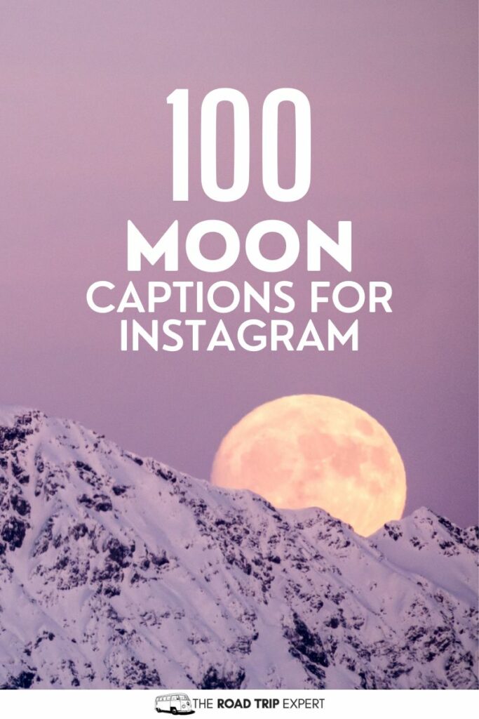 Moon Captions for Instagram Pinterest pin