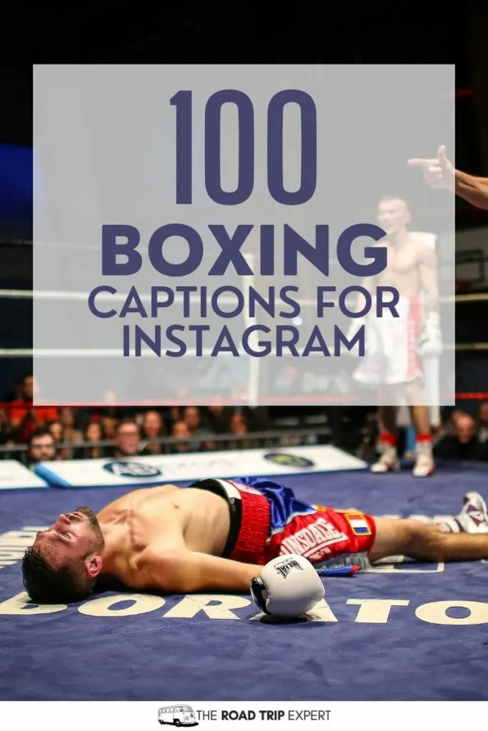 Boxing Captions for Instagram Pinterest pin