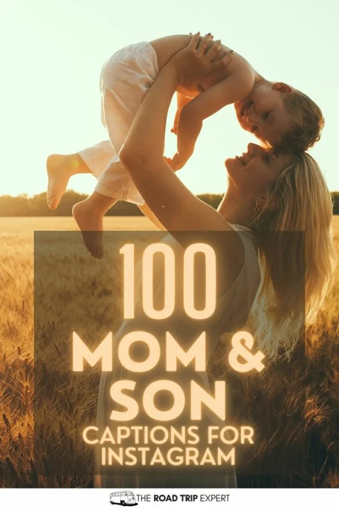 Mom and Son Captions for Instagram Pinterest pin