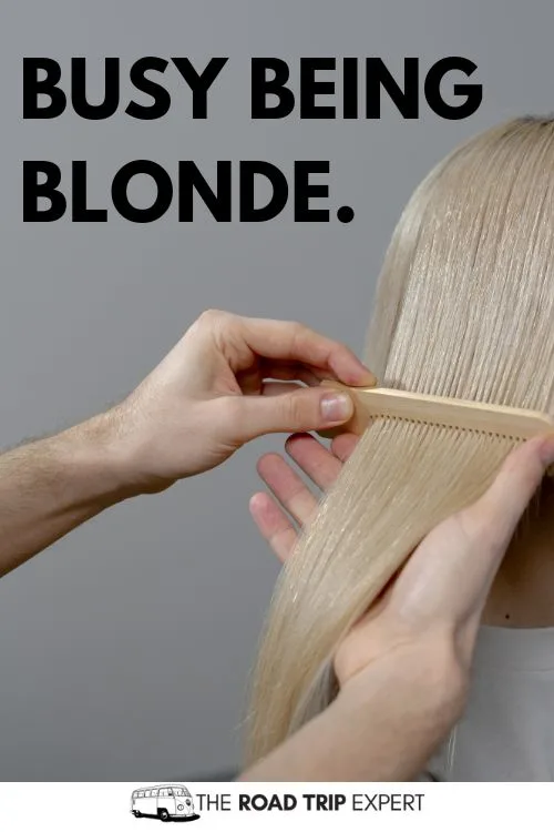 Captions for Blonde Hair