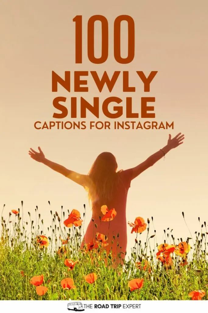 Newly Single Captions for Instagram pinterest pin