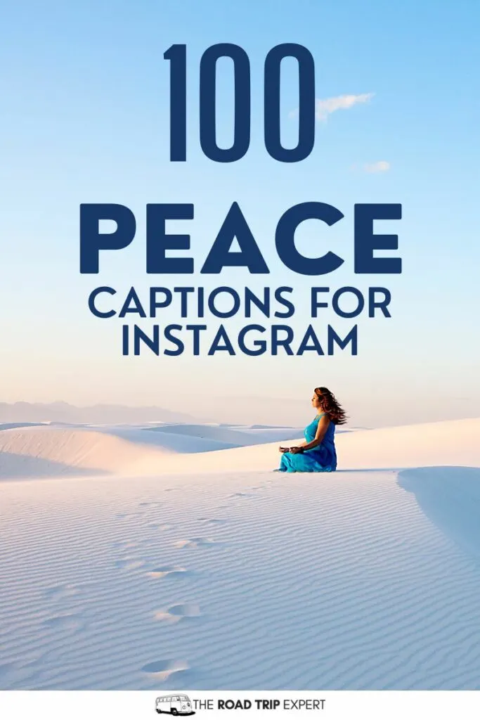 Peace Captions for Instagram pinterest pin