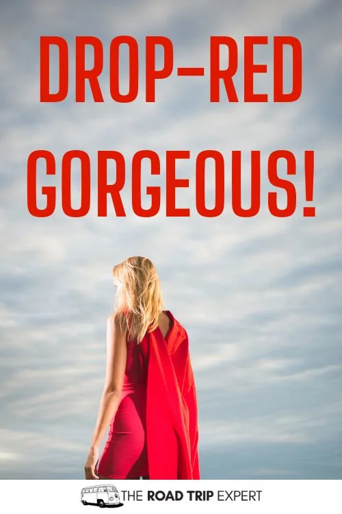 Red Outfit Instagram Captions
